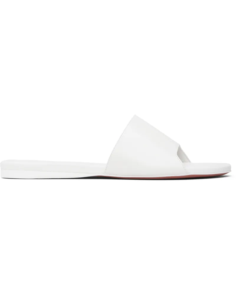 Amina Muaddi White Bianca Sandals Nappa