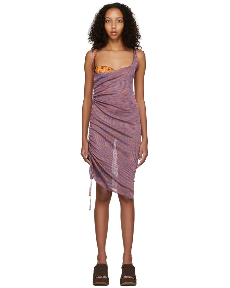 Isa Boulder Multicolor Skin Asymmetrical Dress Mars
