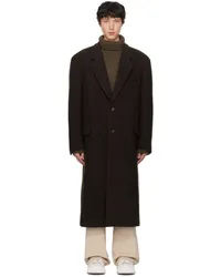 RECTO Brown Office Coat Dark