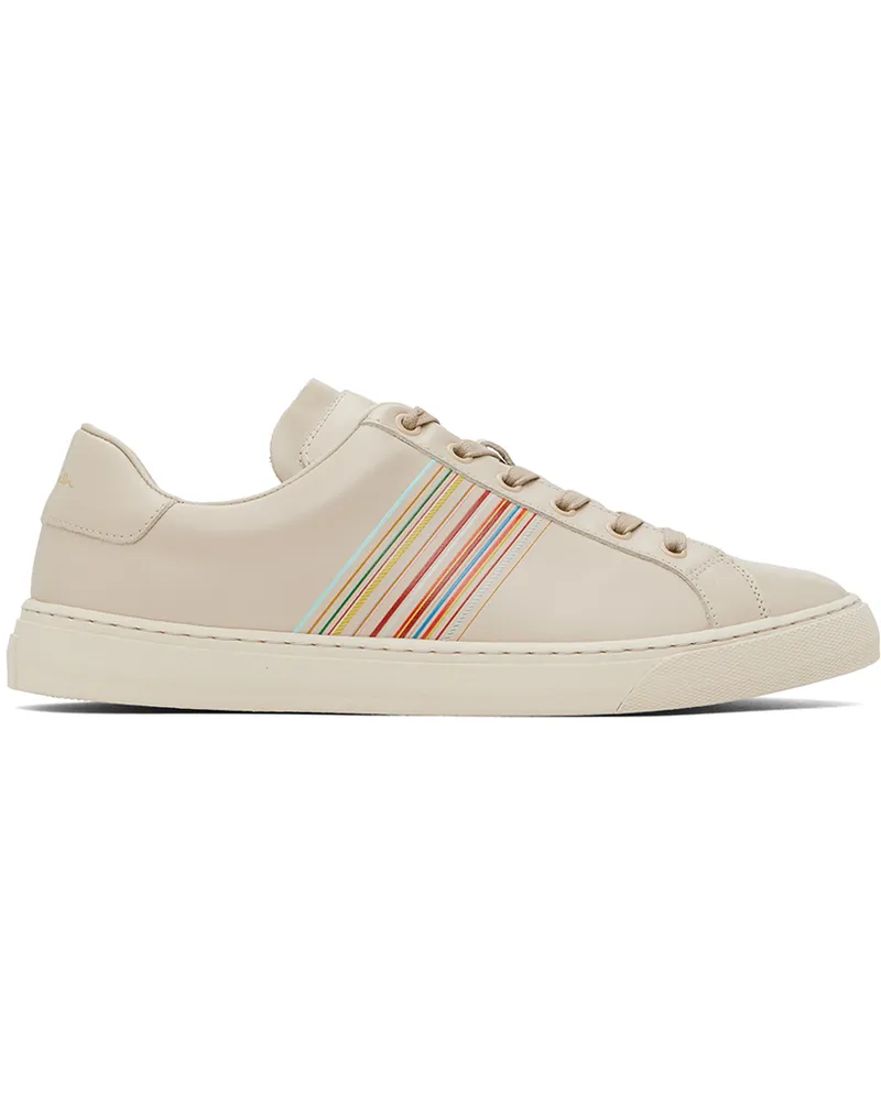 Paul Smith Beige Leather Hansen Sneakers 02
