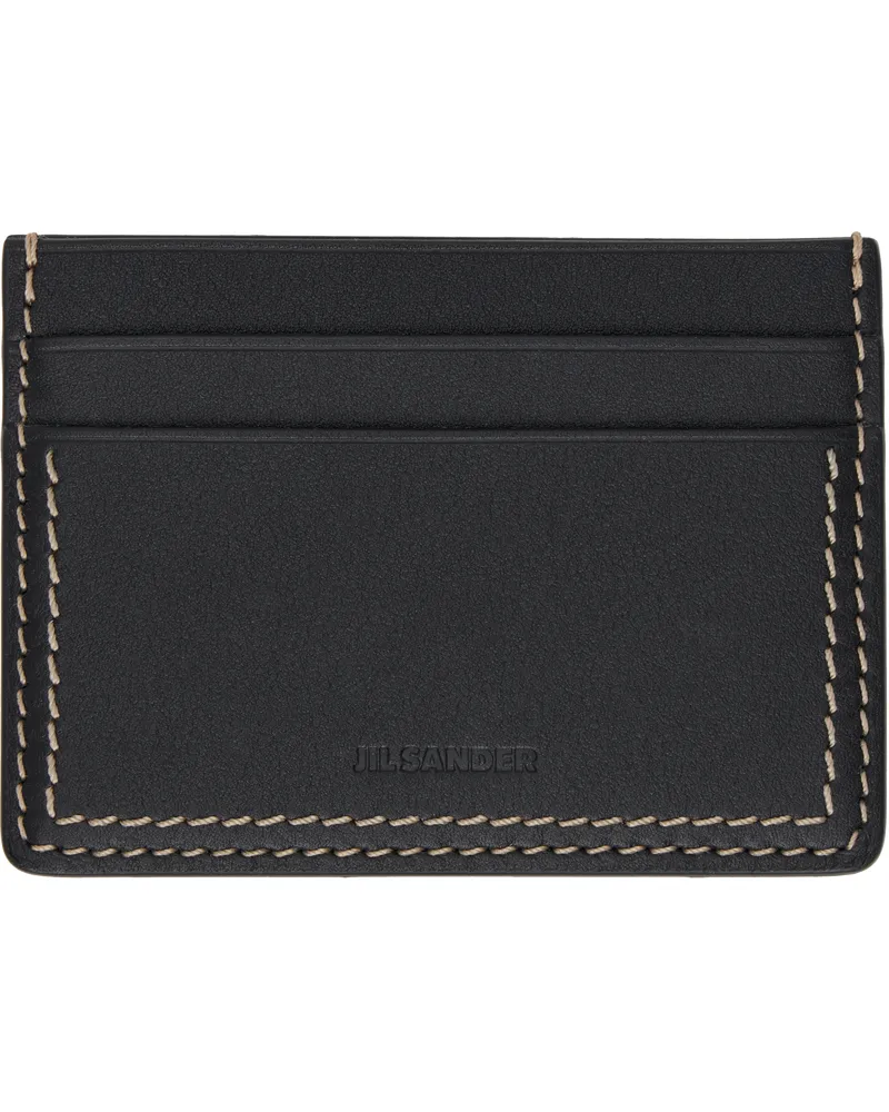 Jil Sander Black Credit Card Holder