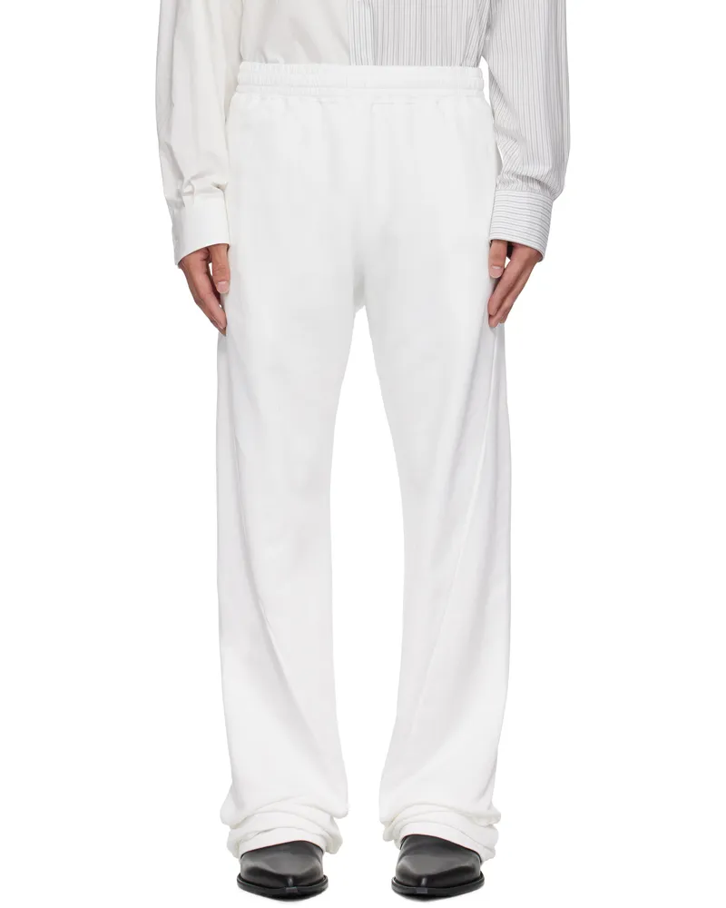 Maison Margiela White Drawstring Sweatpants 101