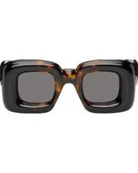 Loewe Tortoiseshell Inflated Rectangular Sunglasses 52a