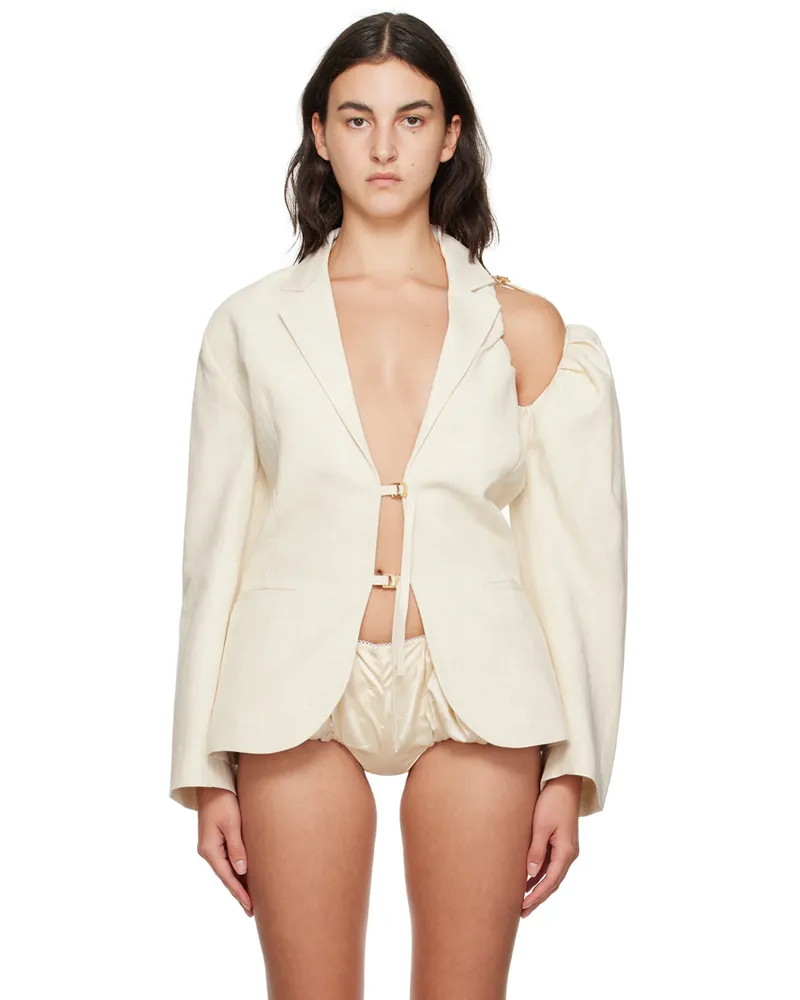 Jacquemus Off-White Le Chouchou 'La Veste Galliga' Blazer 110
