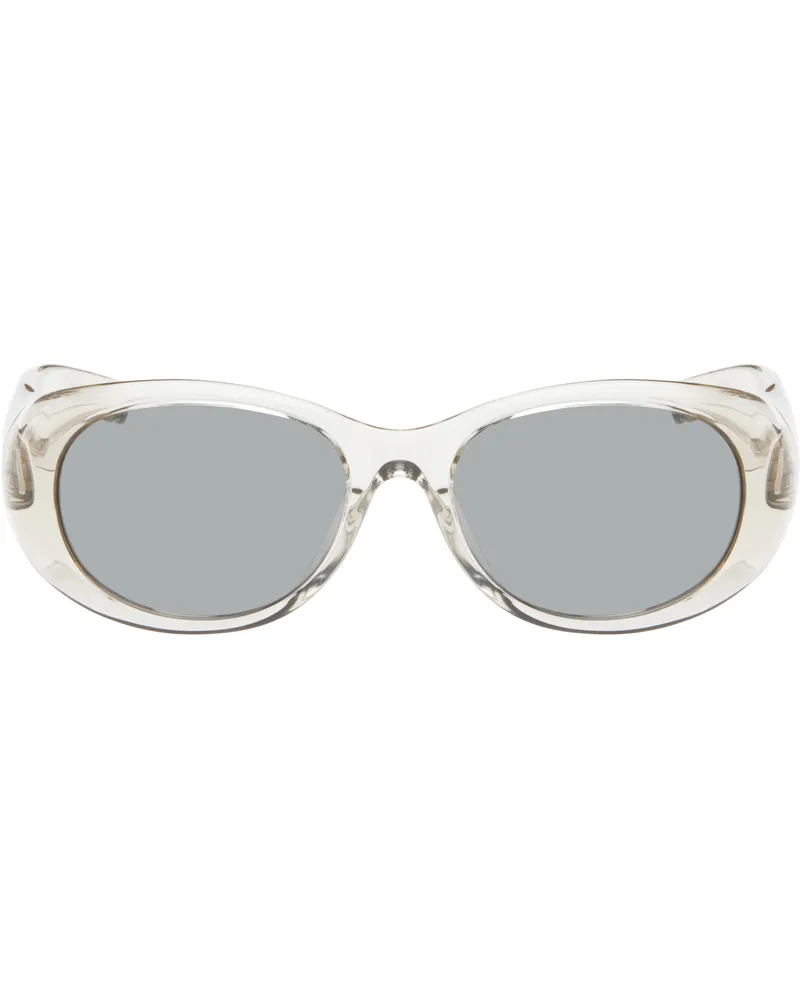 Saint Laurent Beige SL 736 Sunglasses Beige-beige-silver