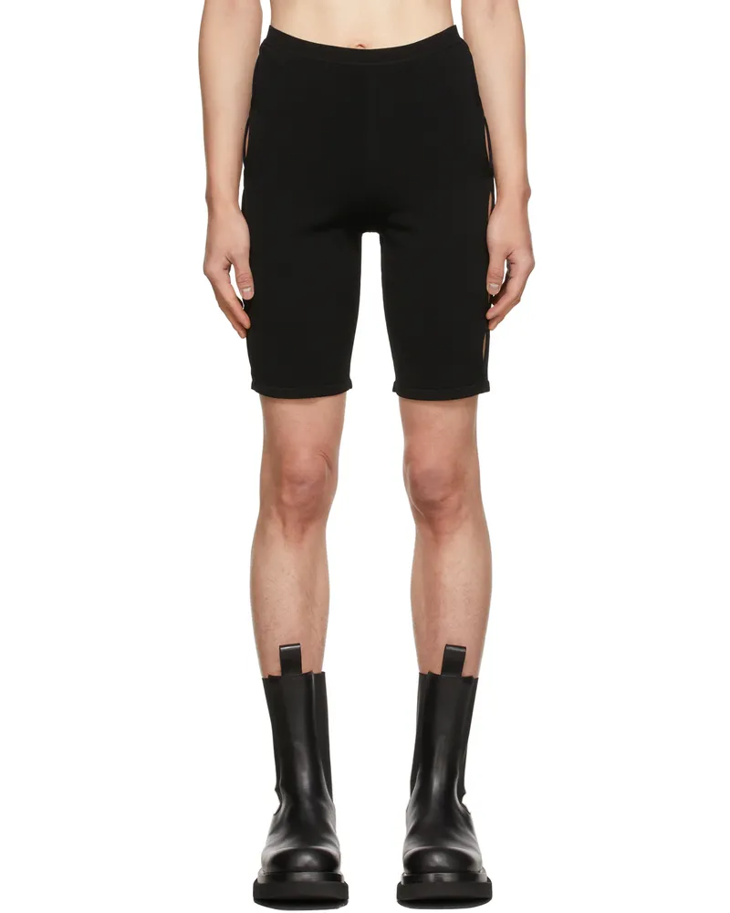 Dion Lee Black & Navy Double Hoisery Short Black