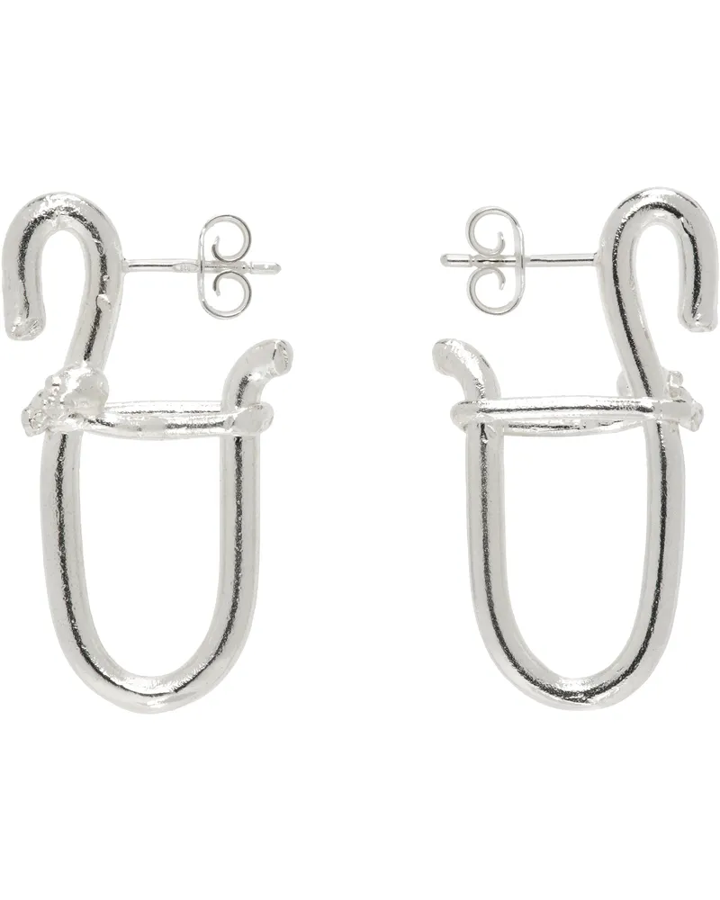 Alighieri Silver 'The Illuminating Rise Hoop' Earrings 00