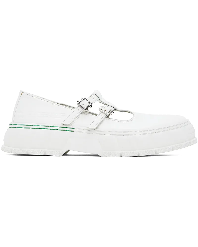 VIRÓN White 2001 Apple Mary Jane Loafers 100