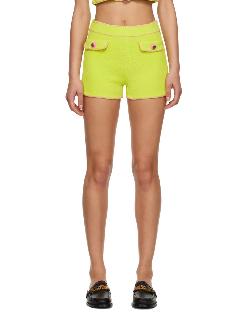 Moschino Green Flap Pocket Shorts A1454
