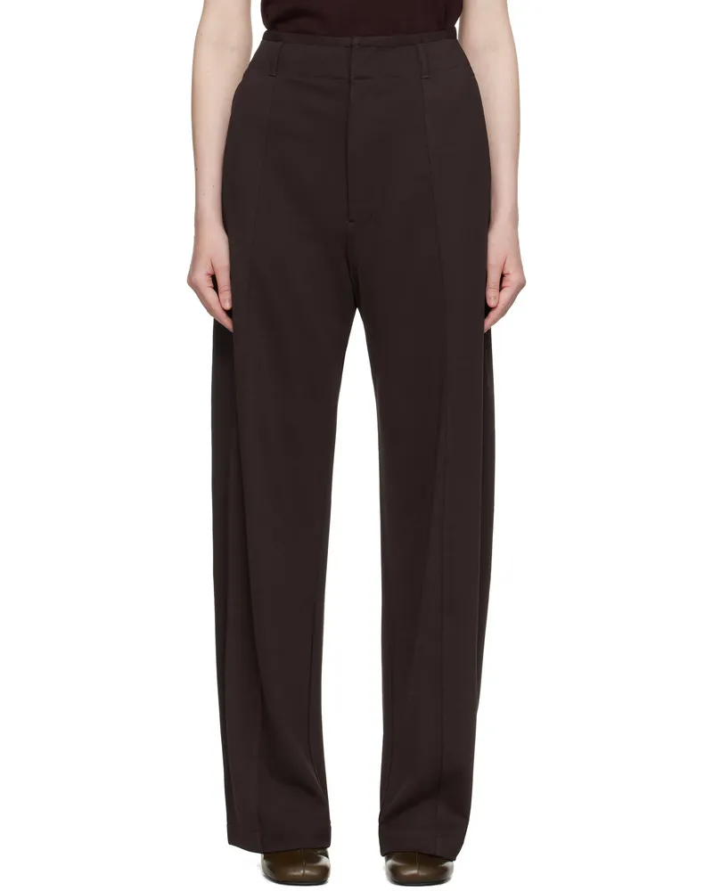 Christophe Lemaire Brown Relaxed Volume Trousers Br522