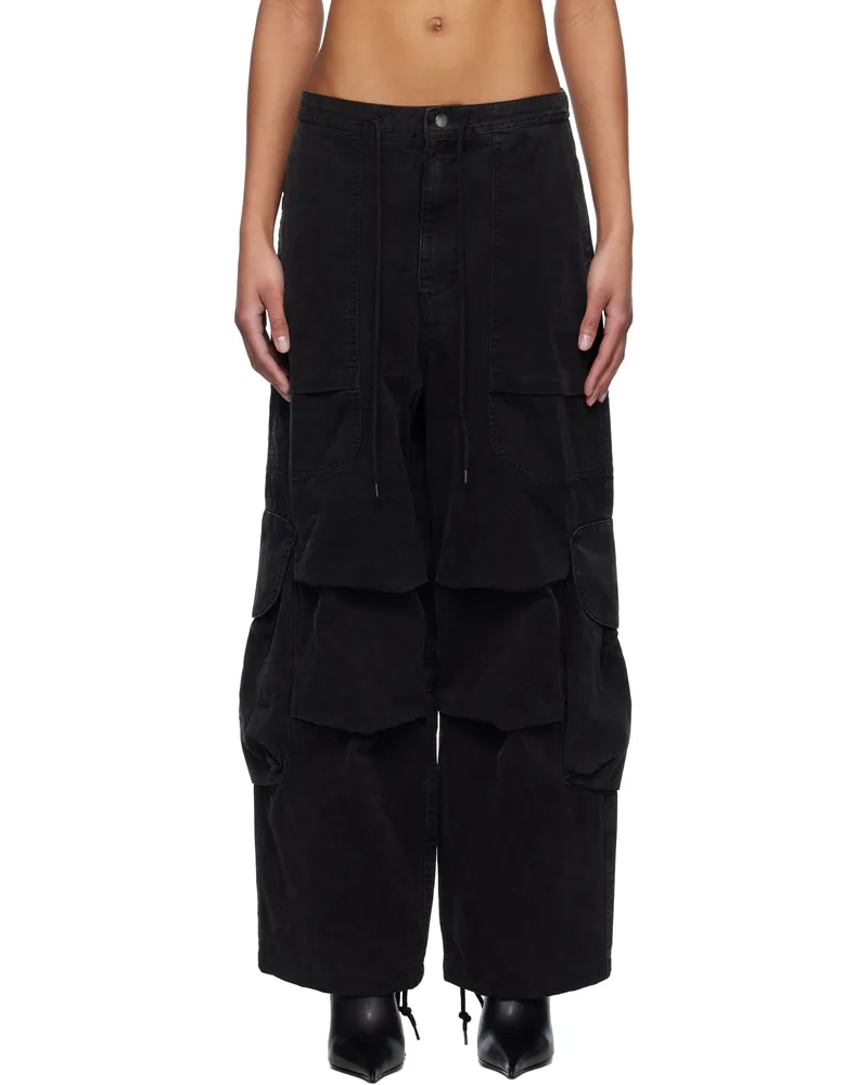 Entire Studios Black Freight Cargo Pants Iron