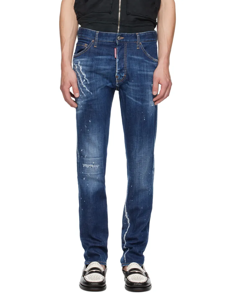 Dsquared2 Blue Dark Clean Wash Cool Guy Jeans 470