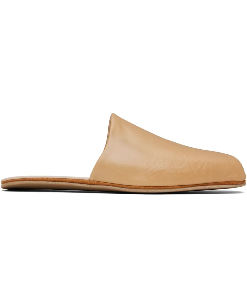 Our Legacy Beige Cigarr Slippers Sand