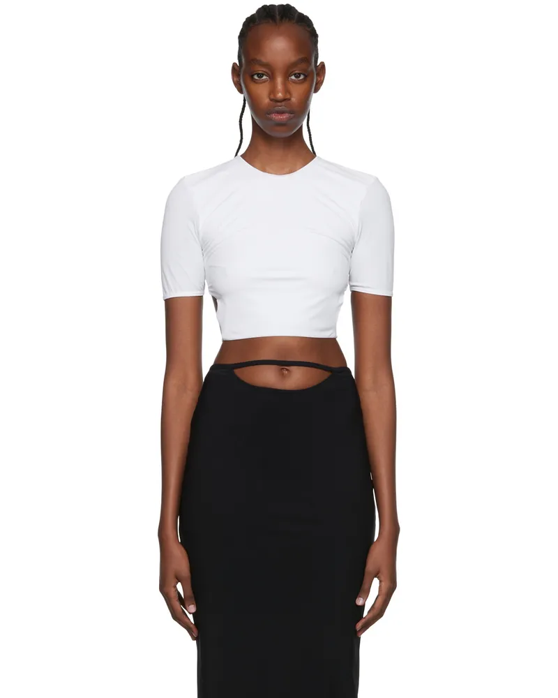 Christopher Esber White Nylon T-Shirt White