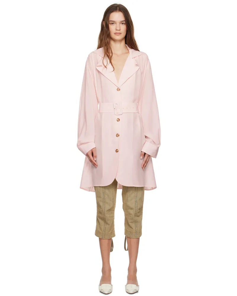 Caro Editions Pink Bonsai Minidress Pale