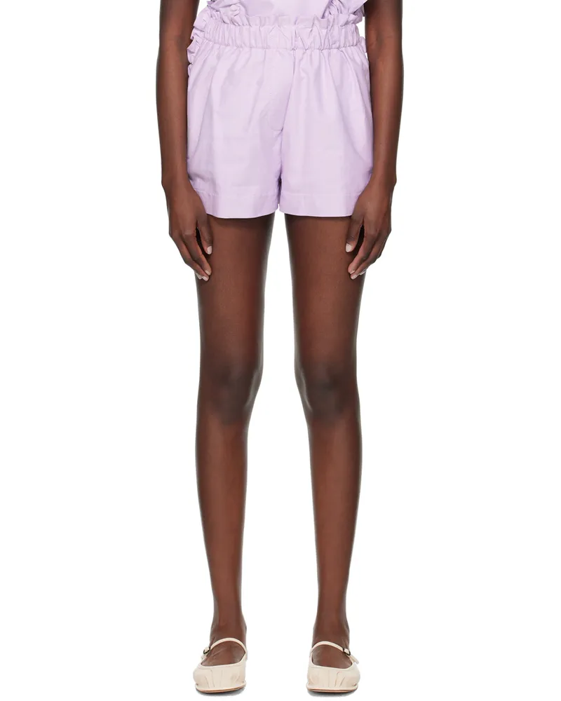 Kika Vargas Purple Demi Shorts Purple