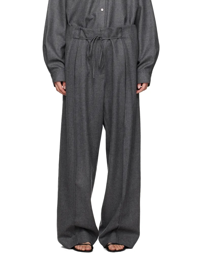 LE 17 SEPTEMBRE Gray Drawstring Trousers Gray