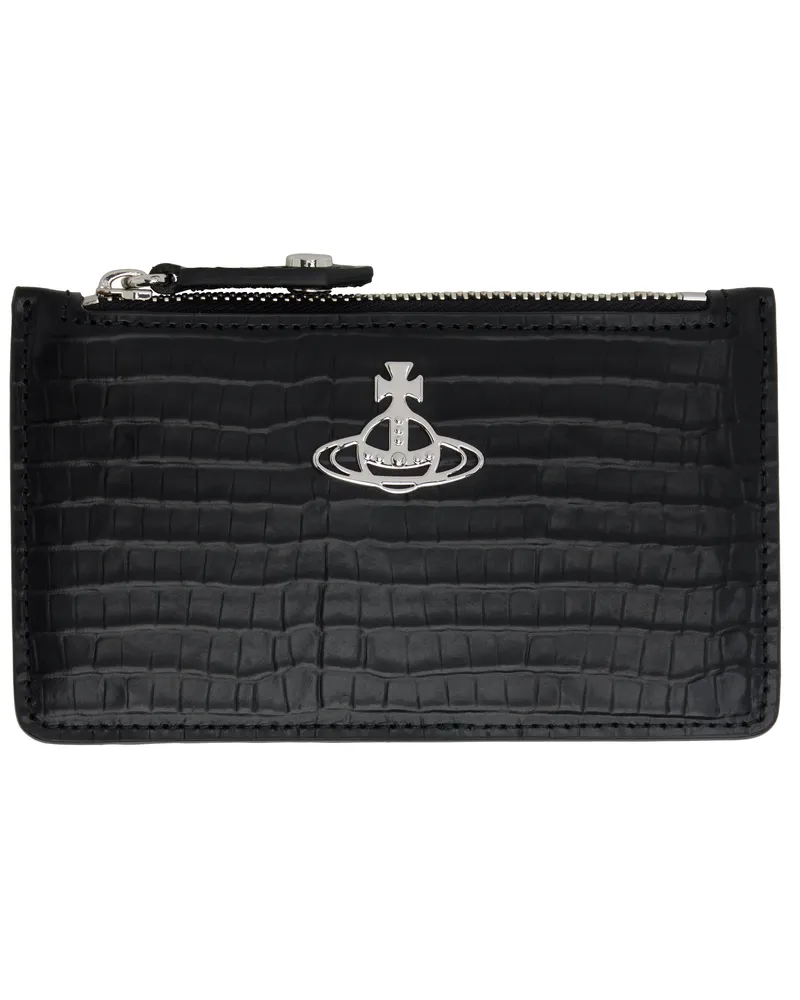 Vivienne Westwood Black Slim Long Card Holder N401
