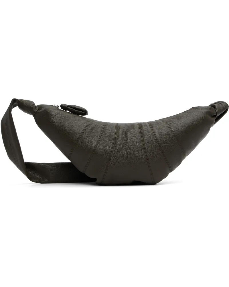 Christophe Lemaire Brown Medium Croissant Bag Gr132