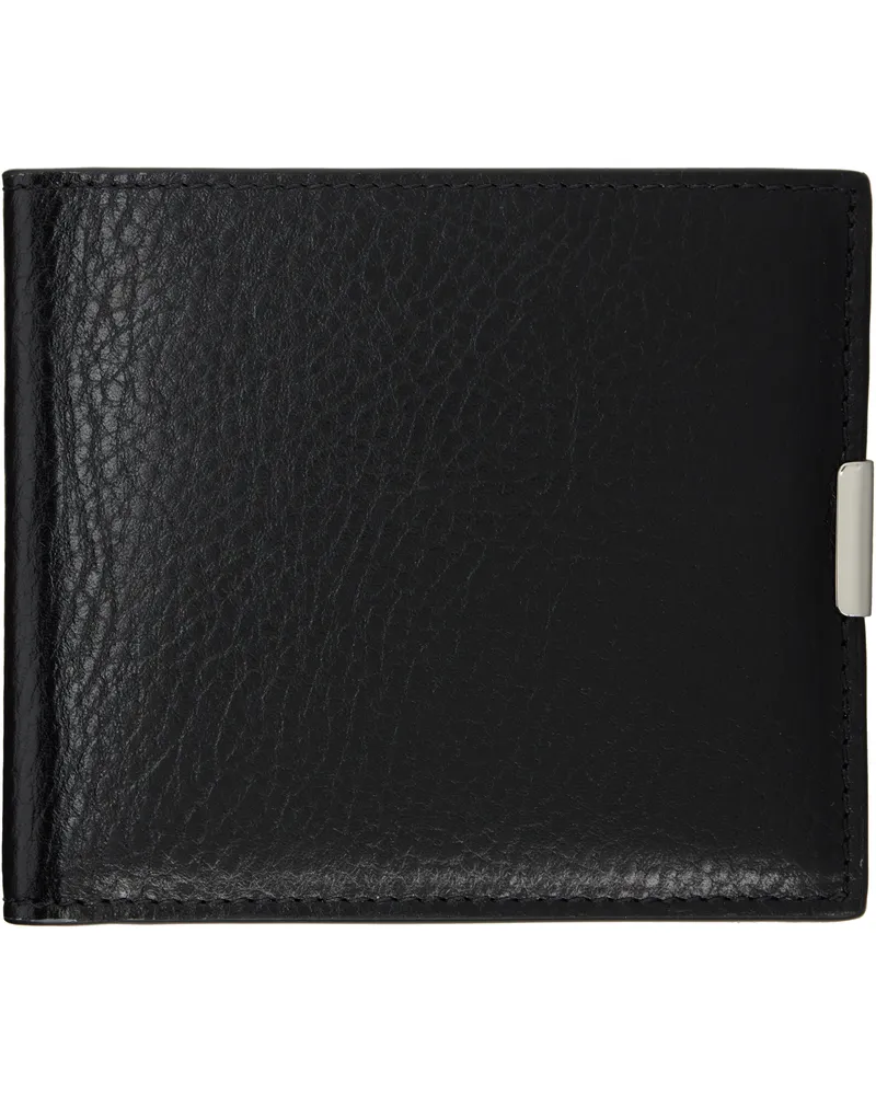 Christophe Lemaire Black Soft Tab Bifold Wallet Bk999