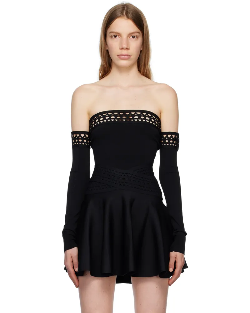 Alaïa Black Vienne Bodysuit 995