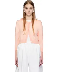 Simone Rocha Pink Bow Cardigan Rose