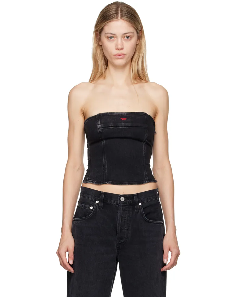 Diesel Black De-Ville Denim Tube Top 02