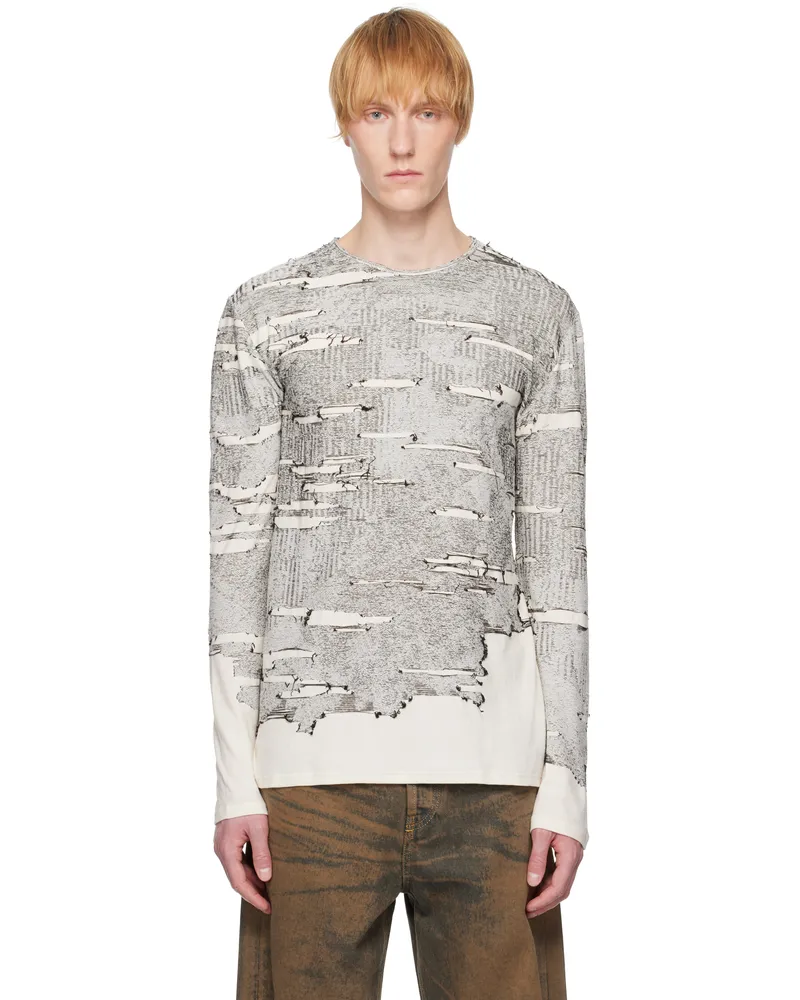 Diesel White & Black K-Cadmo Sweater 129