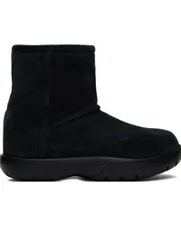 Bottega Veneta Black Snap Ankle Boots 1000-black