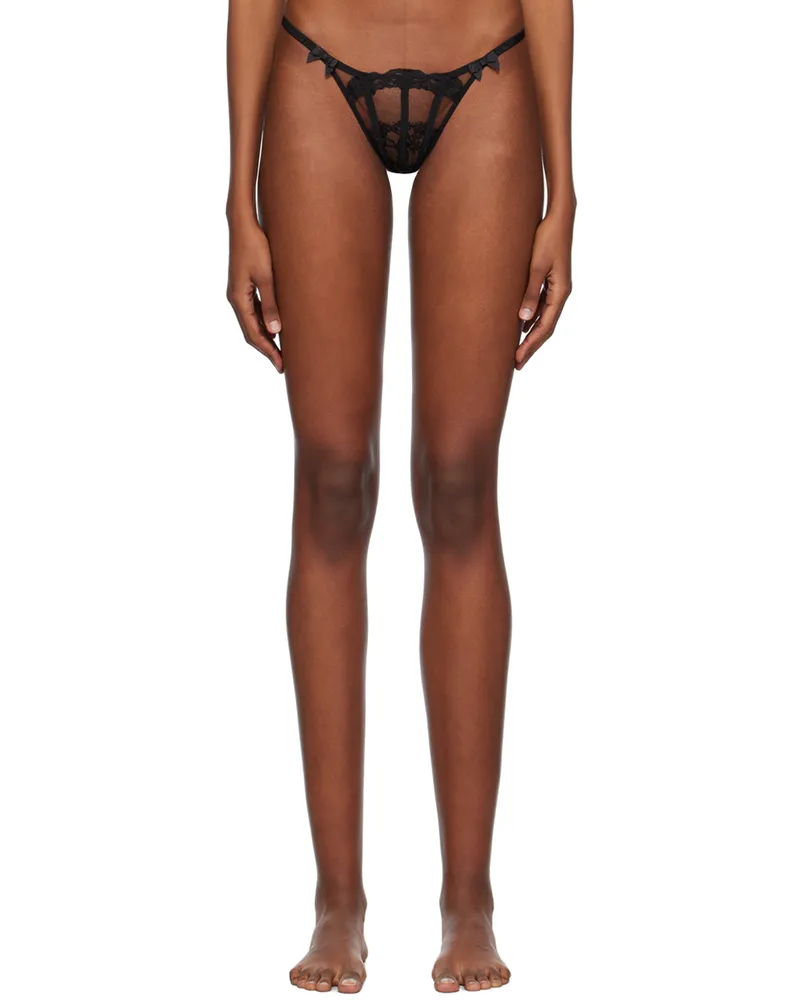 Agent Provocateur Black Mariann Thong 001001
