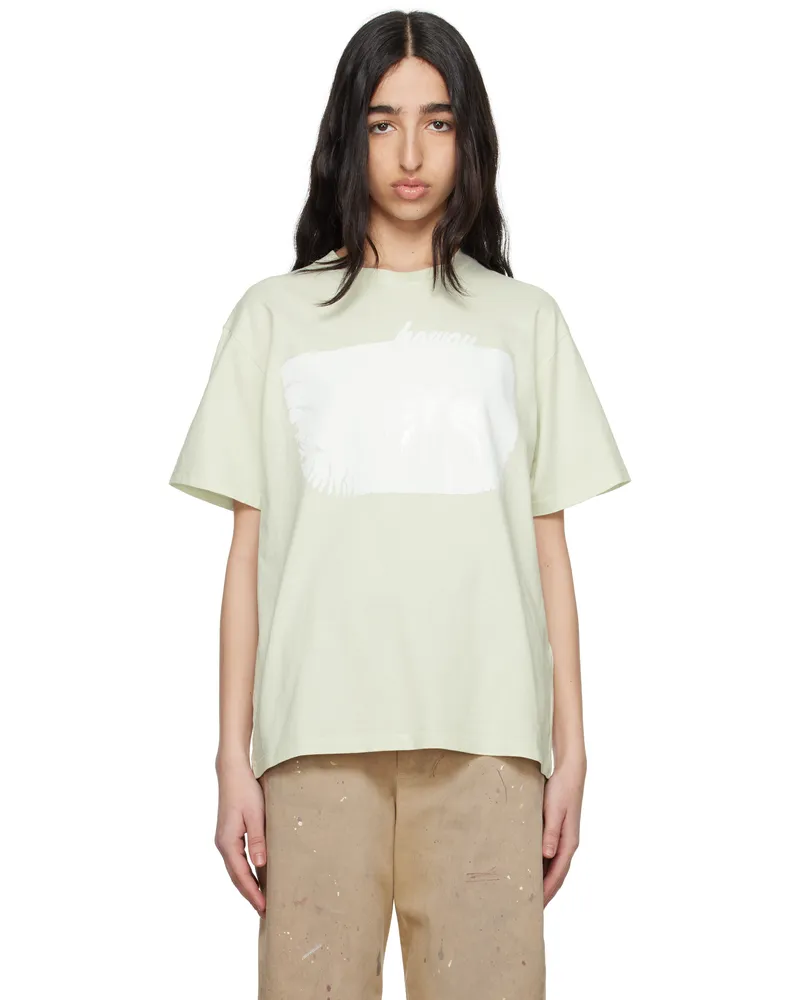 Maison Margiela Green Heavy Cotton Jersey T-shirt 688