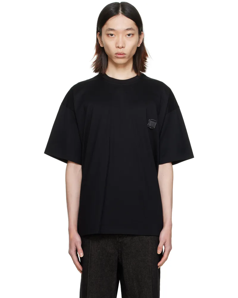 Wooyoungmi Black Graphic T-Shirt 708b