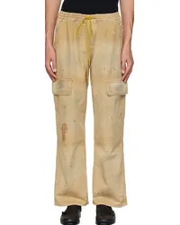 RHUDE Beige Plateau Cargo Pants Khaki