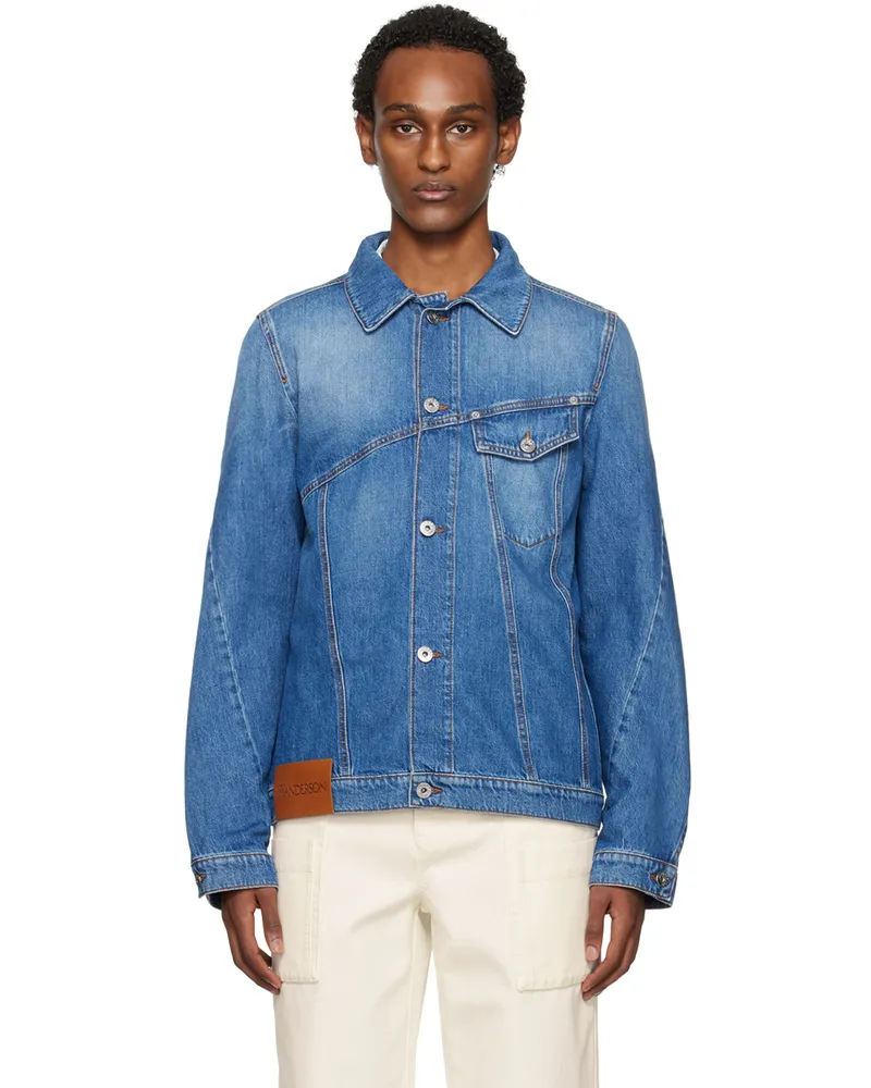 J.W.Anderson Indigo Twisted Denim Jacket 804