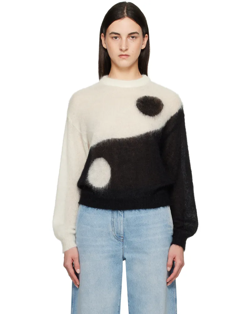Moschino Black & White Iconic Archive Tao Sweater 1001