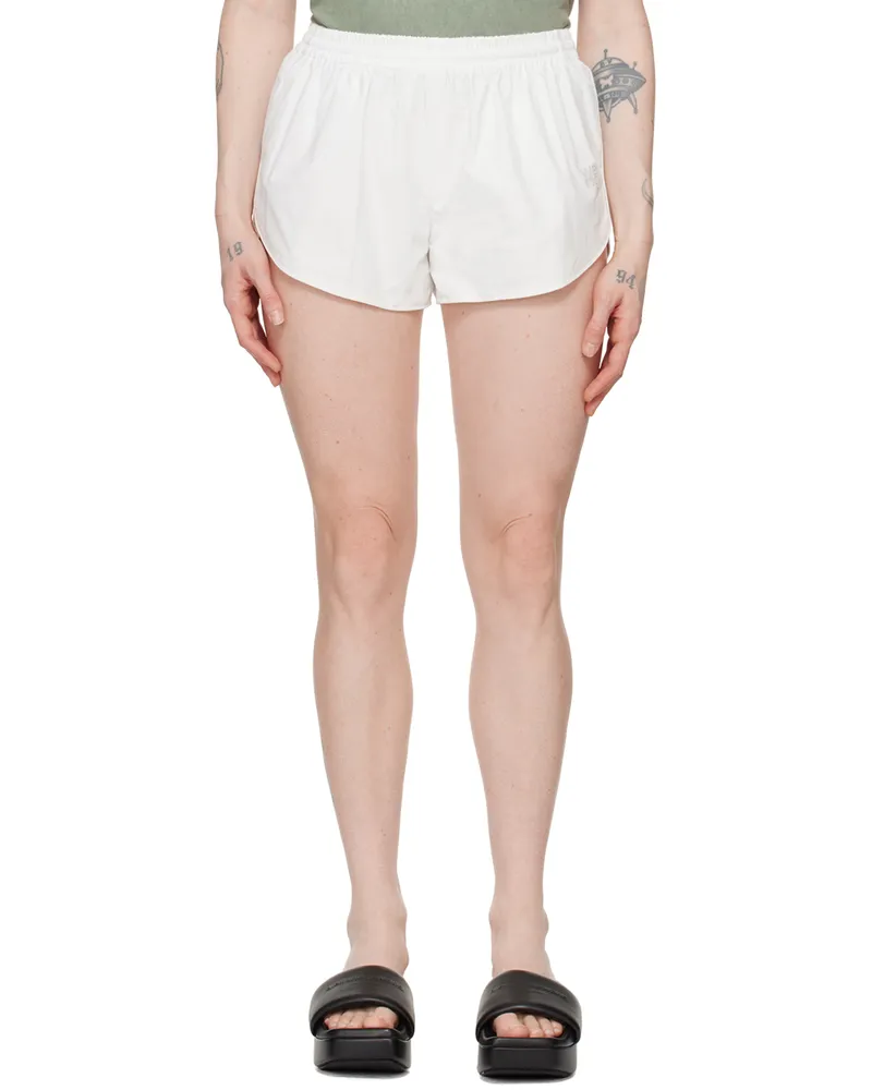 Alexander Wang White Marathon Shorts 100