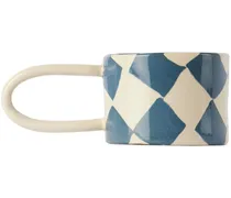 Blue & White Check Loop Mug