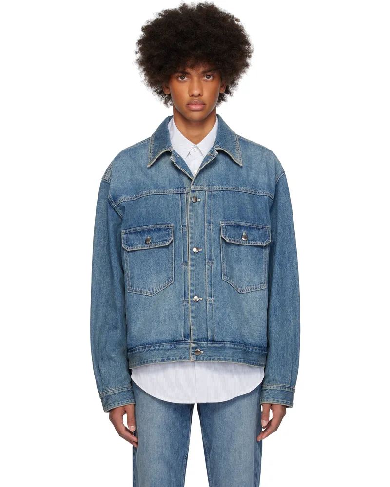 Wooyoungmi Blue Regular Denim Jacket 983l