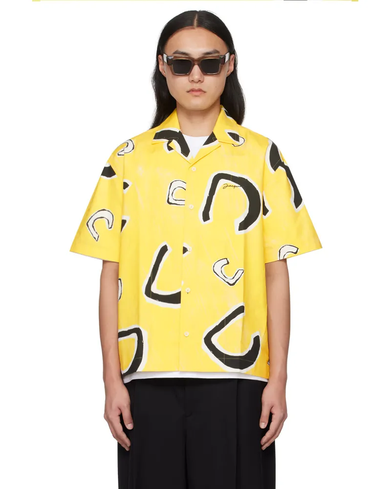 Jacquemus Yellow Les Sculptures 'La chemise Jean' Shirt Yellow