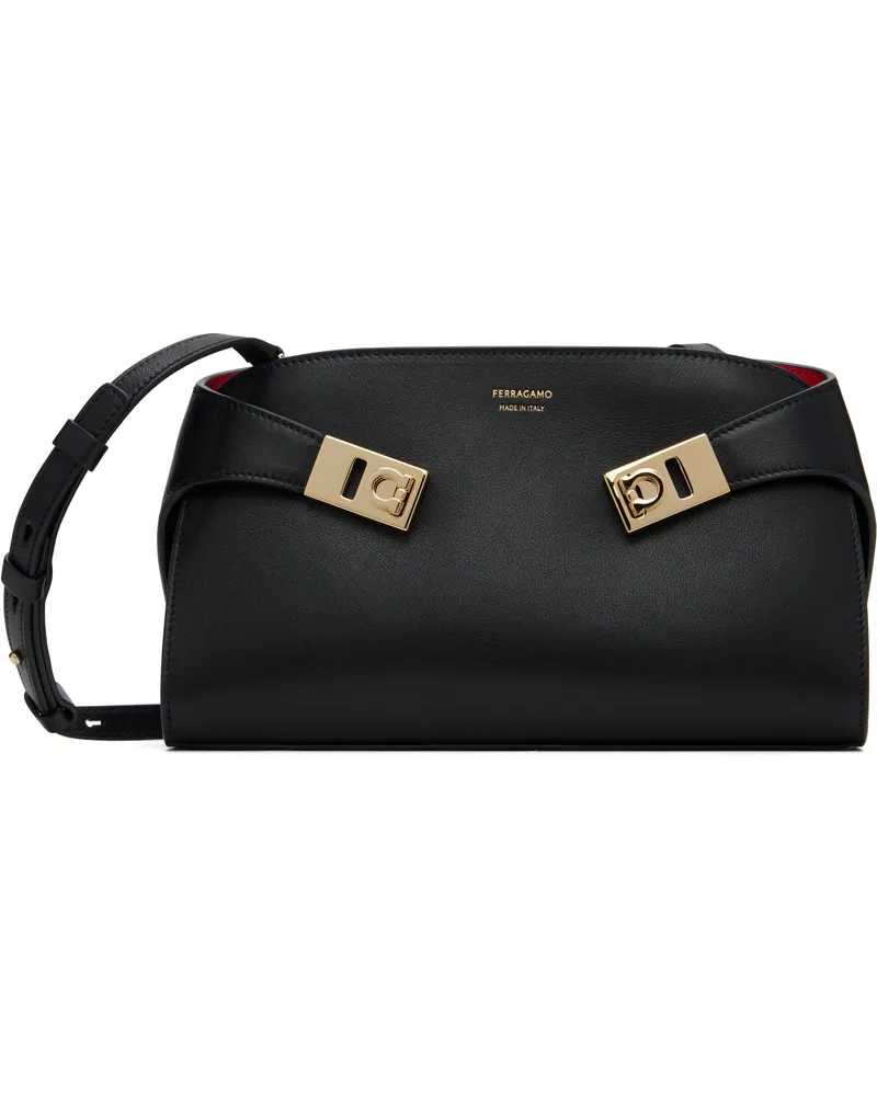 Ferragamo Black Hug Mini Crossbody Bag 005
