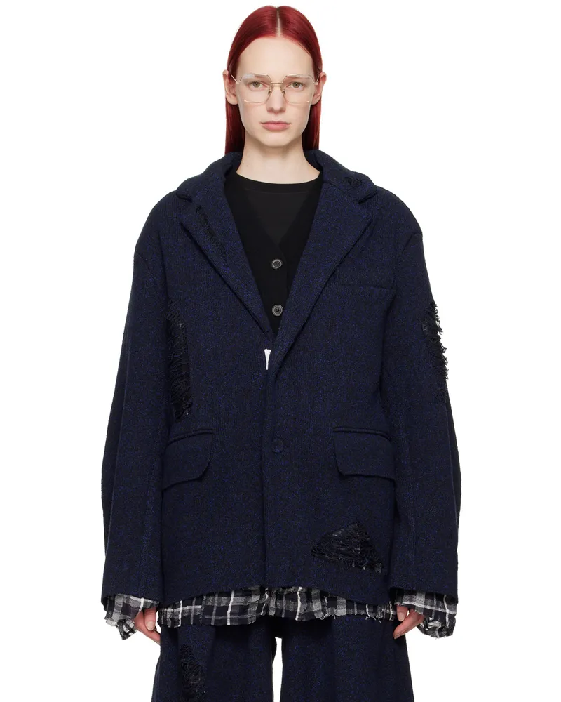 Adererror Navy Varto Blazer Noir