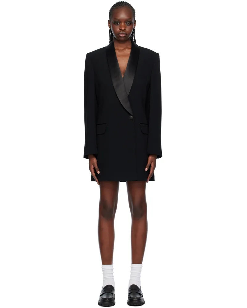 Rag & Bone Black Femi Minidress Black
