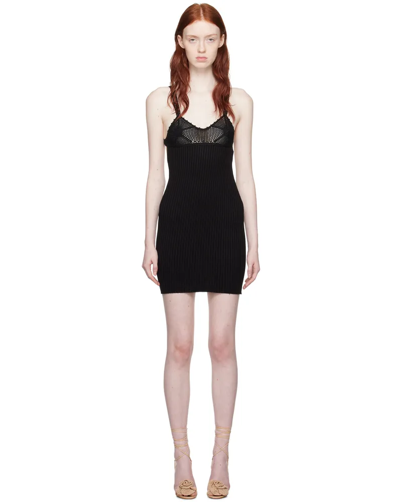 Anna October Black Jade Minidress Black