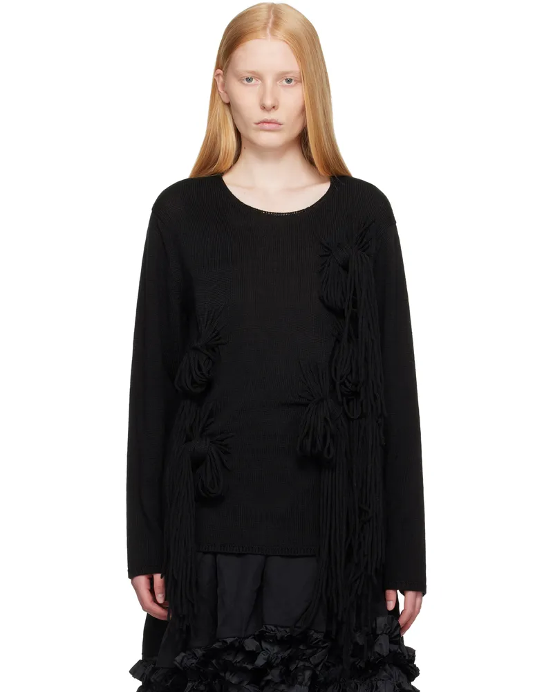 Comme des Garçons Black Acrylic Wool Jersey Sweater 1