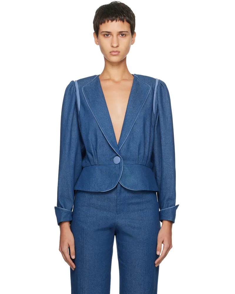 Caro Editions Blue Emma Denim Jacket Indigo