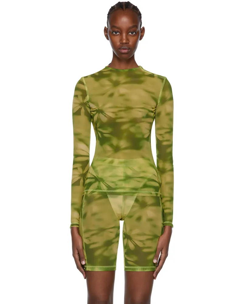 MISBHV SSENSE Exclusive Green Nylon T-Shirt Green