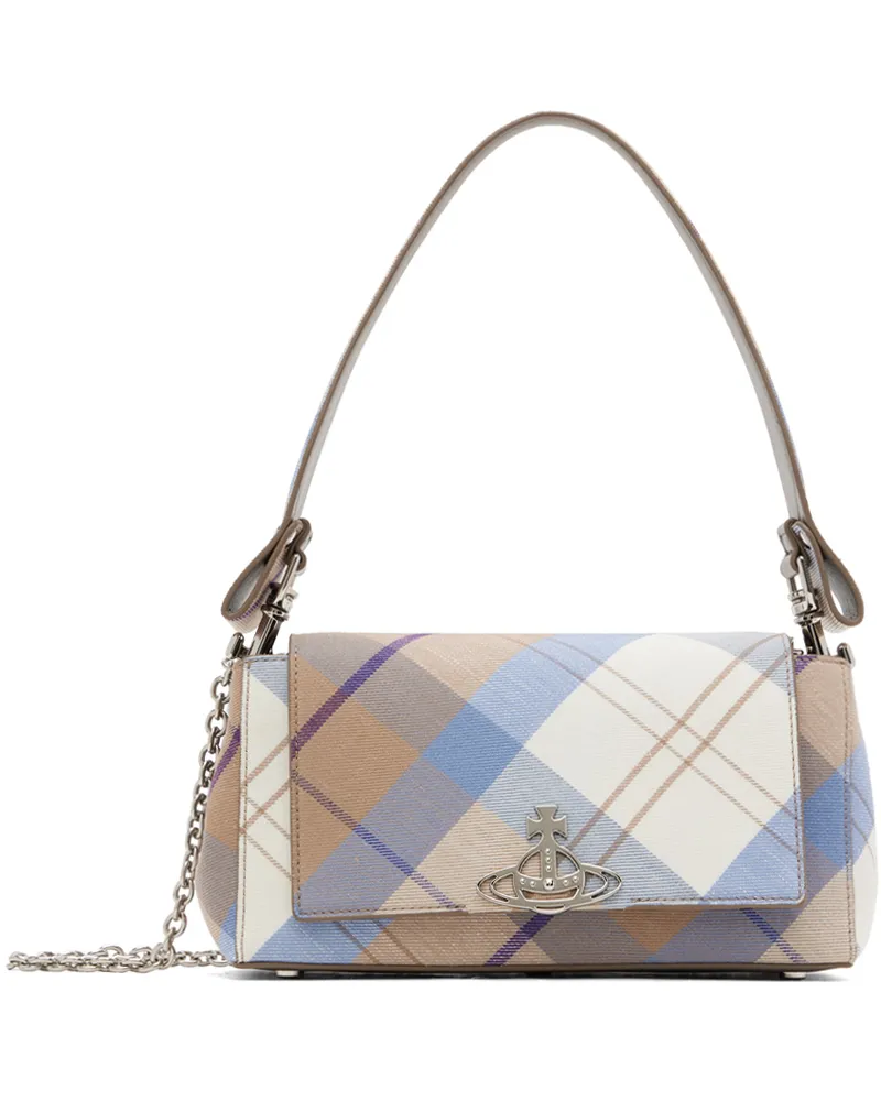 Vivienne Westwood SSENSE Exclusive Capsule Beige & Blue Hazel Medium Bag C201