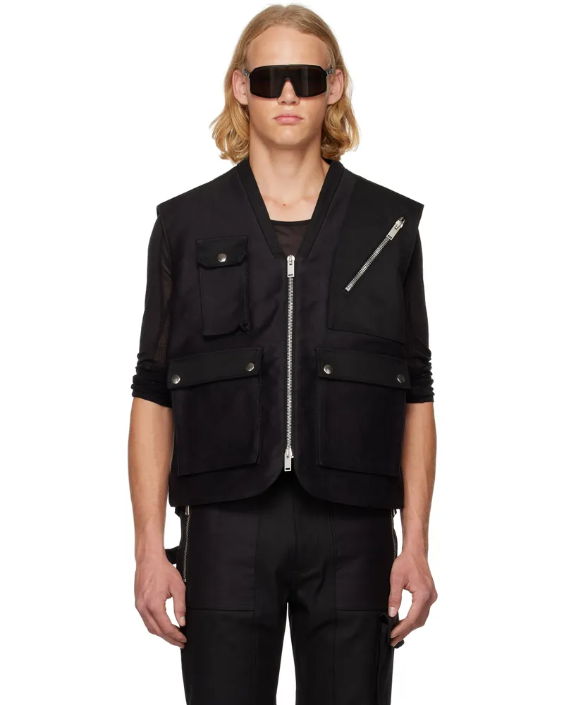 ADYAR SSENSE Exclusive Black Utility Vest Black