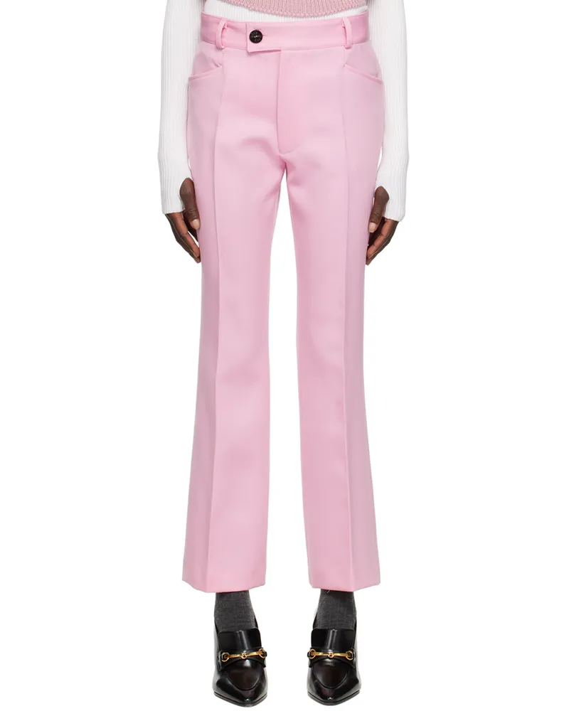 Ernest W. Baker SSENSE Exclusive Pink Flared Trousers Pink