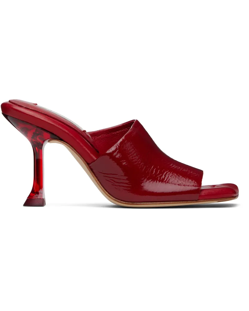 Miista Red Miri Mules Dark